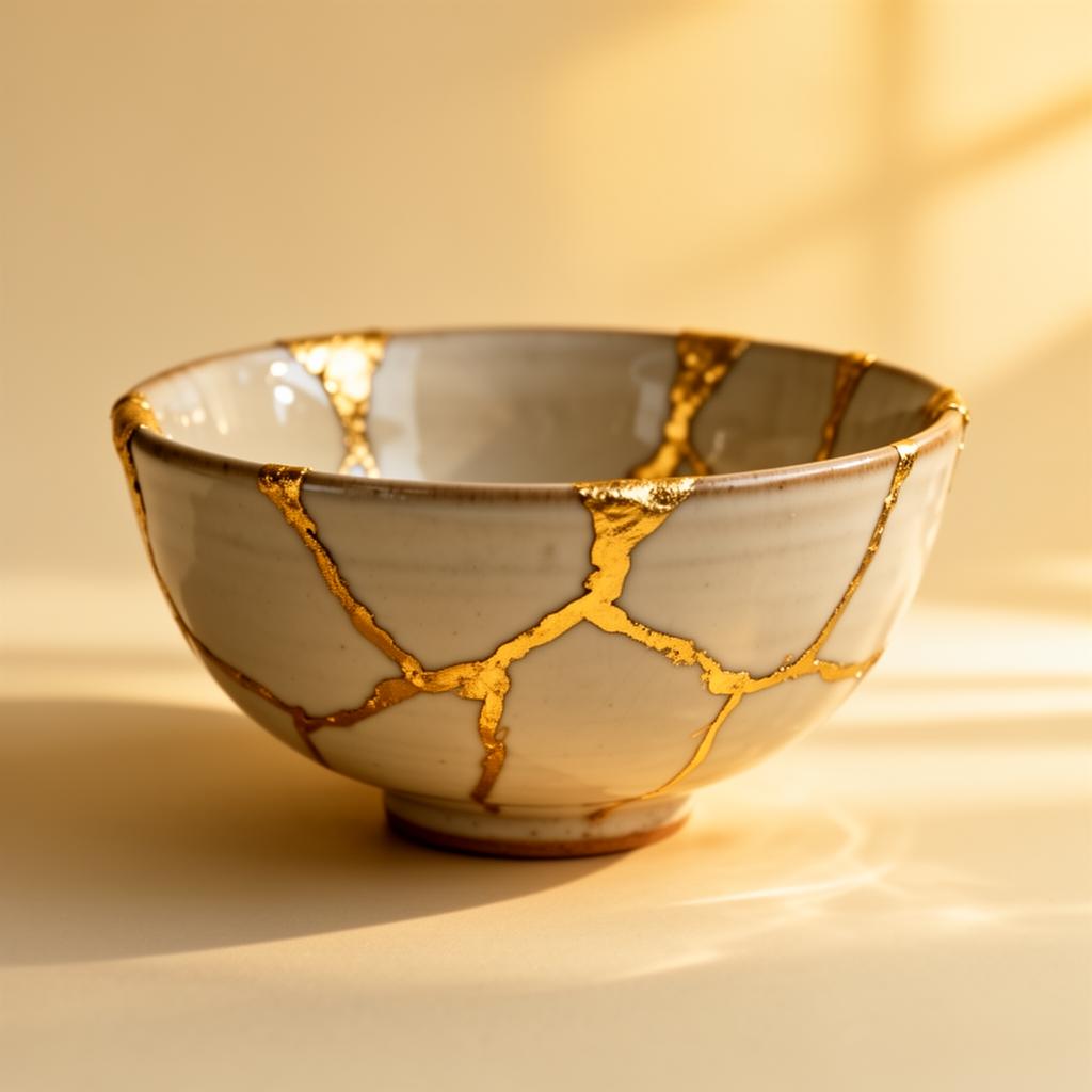 Nachher – mit Gold repariert